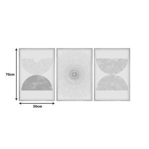 Декорация за стена Terpen триптих с дигитален печат 50x2x70см