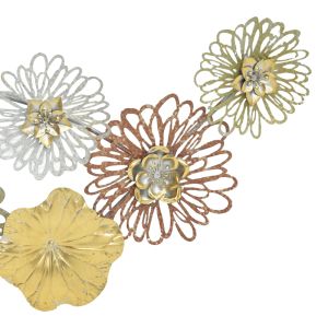 Wall decoration Tutsi metal patterned 102.9x5.1x43.2cm