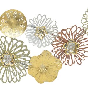 Wall decoration Tutsi metal patterned 102.9x5.1x43.2cm