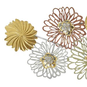 Wall decoration Tutsi metal patterned 102.9x5.1x43.2cm