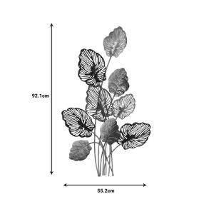 Wall decoration Irida metal patterned 55.2x2.5x92.1cm