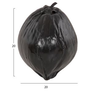 Декорация кокос в черен цвят, 20x20x20cm Hm4326,02
