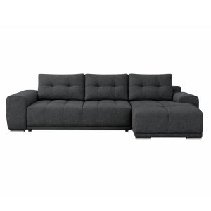 Десен ъглов разтегателен диван Comfyra Hm3336.01r сив плат 270x181x75всм.