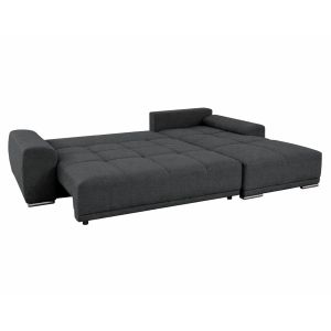 Десен ъглов разтегателен диван Comfyra Hm3336.01r сив плат 270x181x75всм.