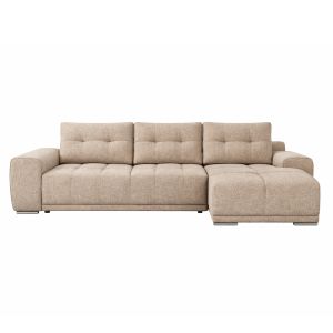 Десен ъглов разтегателен диван Comfyra Hm3336.03r бежов плат 270x181x75всм.