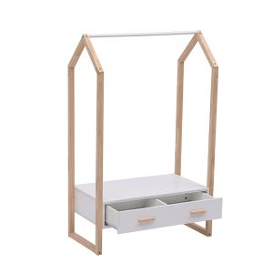 Детска закачалка с чекмедже Pepe Hm2492.03 меламин-борово дърво 80x40x125hcm.