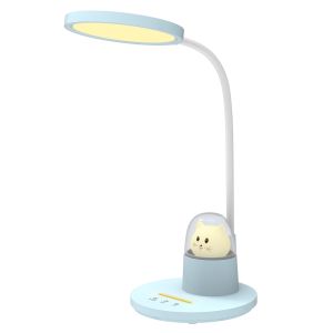 Children's table lamp Led Badoo Cat Figure Light Hm4449.03 Sky Blue-white Abs