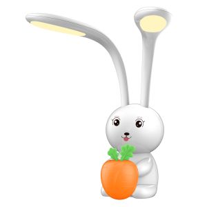 Children's table lamp Led Badoo bunny figure Hm4456.01 white Abs