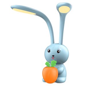 Children's table lamp Led Badoo bunny figure Hm4456.03 sky blue Abs