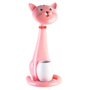 Children's table lamp Led Badoo cat figure Hm4457.05 pink Abs-with pen holder