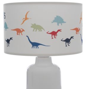 Children's table lamp with fabric cover and dinosaur figures on the lid, D24x32cm Hm7577,05