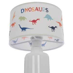 Children's table lamp with fabric cover and dinosaur figures on the lid, D24x32cm Hm7577,05