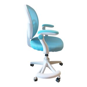 Children's office chair Bernu, mesh fabric in light blue shade 47x56x80-90cm