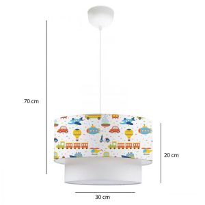 Children's ceiling lamp Sarty multicolor D30x20cm
