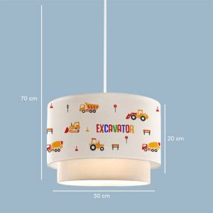 Children's chandelier Jannah multicolor D30x70cm