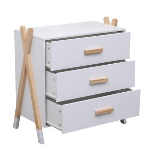Детски скрин Paschal Hm2493.03 меламин-борово дърво 76x40x80.5hcm.