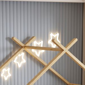 Children's bed Klarice Montessori-2 drawers-natural solid pine-190x90cm Hm680,01