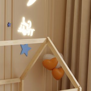 Pepe Montessori children's bed, solid pine, natural - 140x70cm Hm678.01