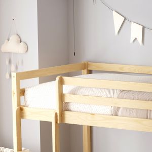 Детско легло Playkid с Playpark Hm703.01 борово дърво в натурал за 190x90см..