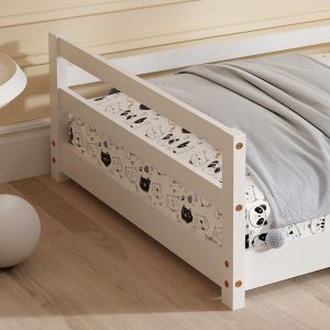 Children's bed house Hm676,03 T, Montessori solid pine in white - 190x90cm