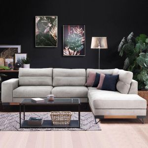 Sofa New Monaco light gray right corner 30023095