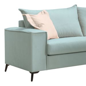 Verona 2-piece sofa in mental fabric with cream cushions