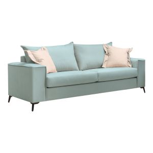 Verona 2-piece sofa in mental fabric with cream cushions