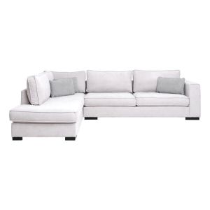 Left corner sofa Huelva in brown fabric 30322886
