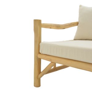 Sofa Rosiana natural teak 210x100x80cm