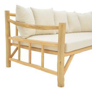 Sofa Rosiana natural teak 210x100x80cm