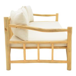 Sofa Rosiana natural teak 210x100x80cm
