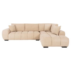 Coven right-angle sofa in ecru fabric 298x102-208x85hcm Hm3266,01r