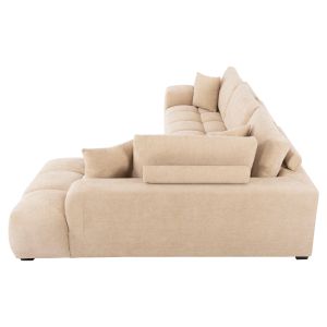 Coven right-angle sofa in ecru fabric 298x102-208x85hcm Hm3266,01r