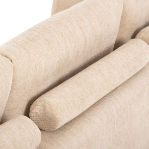 Coven right-angle sofa in ecru fabric 298x102-208x85hcm Hm3266,01r