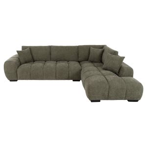 Coven right-angle sofa in green fabric 298x102-208x85hcm Hm3266,04r