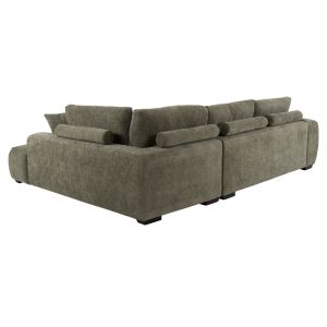 Coven right-angle sofa in green fabric 298x102-208x85hcm Hm3266,04r
