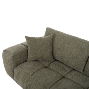 Coven right-angle sofa in green fabric 298x102-208x85hcm Hm3266,04r