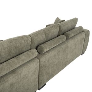 Coven right-angle sofa in green fabric 298x102-208x85hcm Hm3266,04r