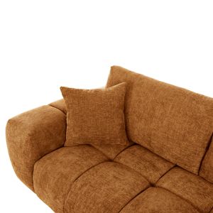 Coven right-angle sofa in sand-beige fabric 298x102-208x85hcm Hm3266,02r