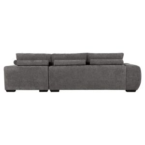 Coven right-hand corner sofa in dark gray fabric 298x102-208x85hcm Hm3266,03r