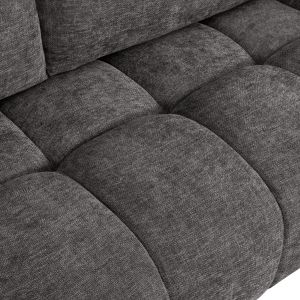Coven right-hand corner sofa in dark gray fabric 298x102-208x85hcm Hm3266,03r