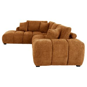 Coven left corner sofa in sand-beige fabric 298x102-208x85hcm Hm3266,02l