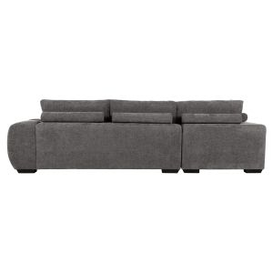Coven left corner sofa in dark gray fabric 298x102-208x85hcm Hm3266,03l