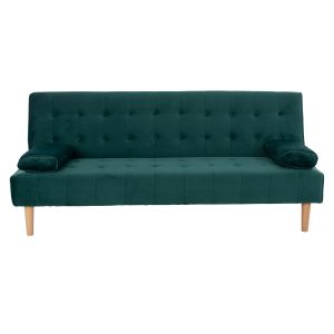 Sofa bed 'wanda' Hm3149,13 with green suede 188x83x83ycm
