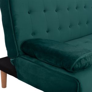 Sofa bed 'wanda' Hm3149,13 with green suede 188x83x83ycm