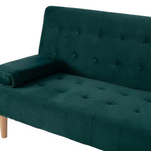 Sofa bed 'wanda' Hm3149,13 with green suede 188x83x83ycm