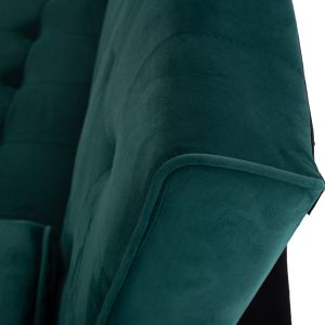 Sofa bed 'wanda' Hm3149,13 with green suede 188x83x83ycm