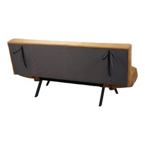 Диван-легло 3-местен Freddo в жълто кадифе 181x81x86см