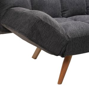 Диван-легло 3-местен Freddo плат антрацит 181x81x86см