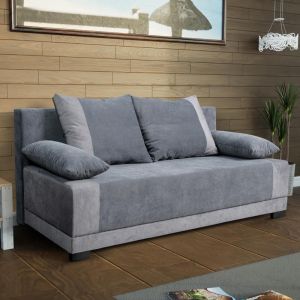 Sofa bed Quatro dark gray 200x88x77cm